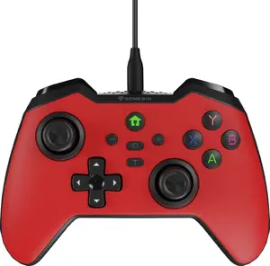 Genesis Mangan 300 Red Wired Gamepad for PC, Nintendo Switch, and Android with USB Type-C and 2 m Cable
