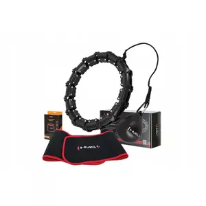 HMS HHW02 Hula Hoop with Gravity Ball and BR163 Waist Trimmer Belt Set