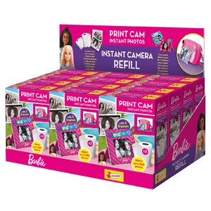 Iznākošās uzpildes Lisciani Barbie Print Cam Hi-Tech-Ricariche Display 12, modelis 304-97968