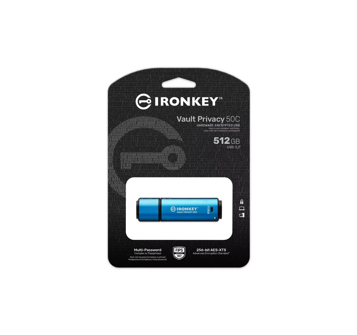 USB флеш-память Kingston 512GB Vault Privacy 50C Photo 6