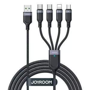 USB-кабель Joyroom JYR776 — 1,2 м, 2 разъёма: USB-C и Lightning + microUSB, чёрный