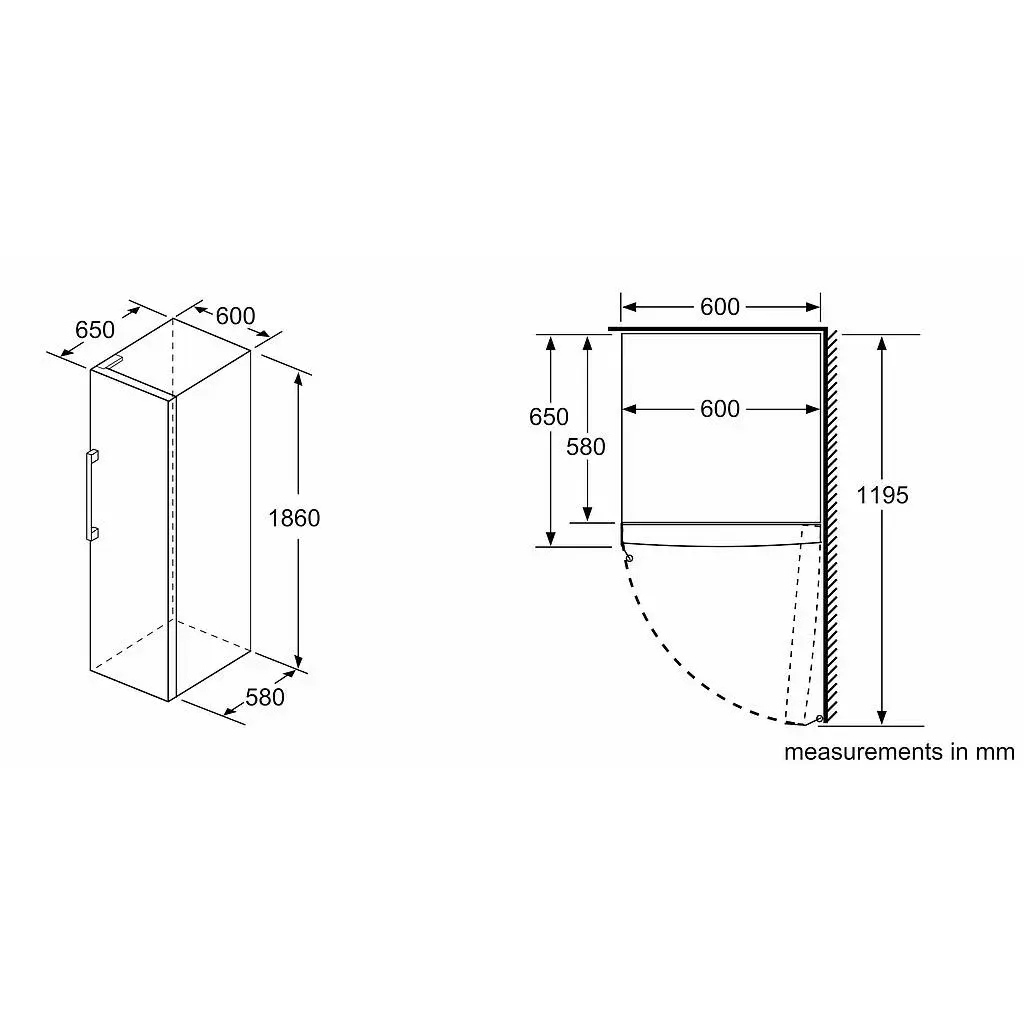Bosch GSN36CWEP морозильник-шкаф Photo 4