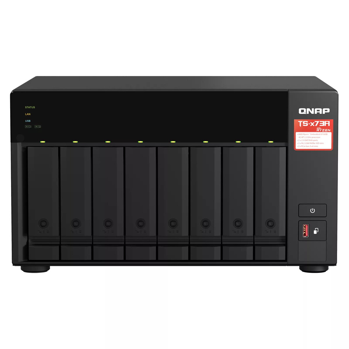 NAS QNAP TS-873A Tower Ryzen Embedded