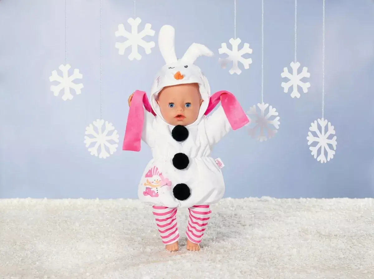 ZAPF Костюм Снеговик Dolly Moda для Baby Born Photo 3