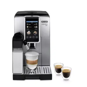 Kombinētā espresso automāts DeLonghi Dinamica Plus ECAM380.85.SB — ūdens tvertne 1,8 L, pupiņu bungu 300 g, 15 bar