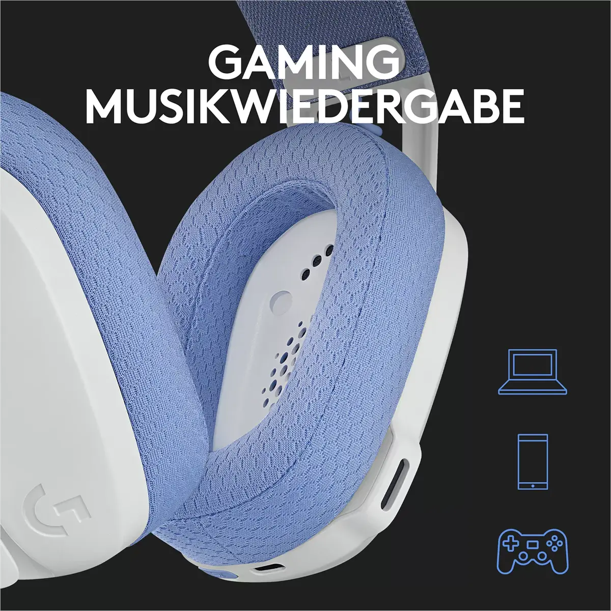 Austiņas Logitech G G435 LIGHTSPEED Wireless Gaming Headset Photo 9