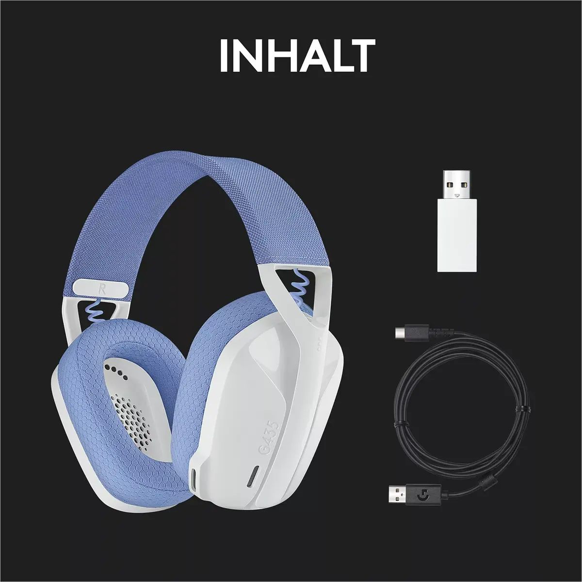 Austiņas Logitech G G435 LIGHTSPEED Wireless Gaming Headset Photo 11