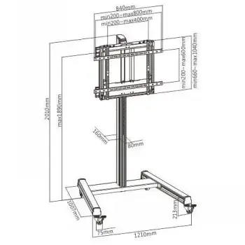 LH-Group TTF09H-60FW Counterweight Monitor Stand Photo 2