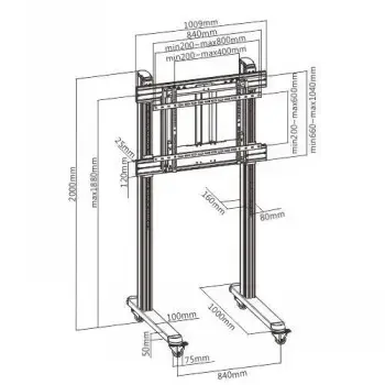 LH-Group TTF09H-90FW Counterweight Monitor Stand Photo 4