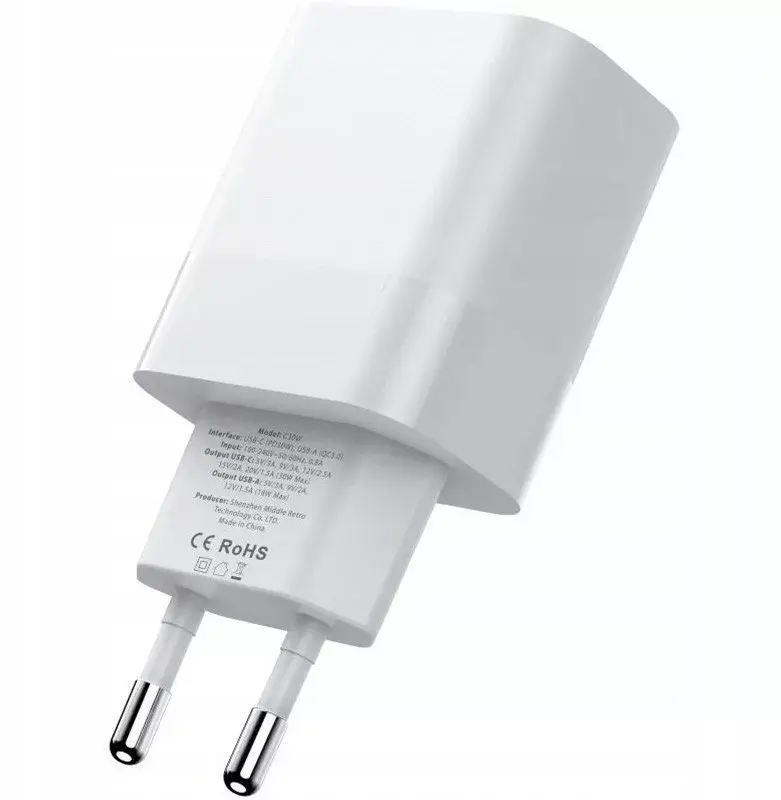 Зарядное Tech-Protect C20W 2xUSB-C Photo 3