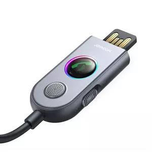 Bluetooth 5.0 Car Receiver Joyroom JR-CB6 — dark gray, hands-free audio and music streaming