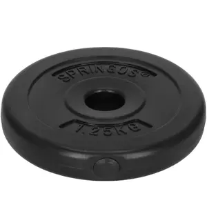 Weight plate Springos FA1505 1.25 kg — cast iron exercise plate for barbell and home gym