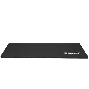Folding exercise mat Springos FA0041 — 180 x 60 x 5 cm foldable fitness and yoga mat