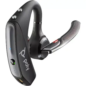 Austiņu komplekts HP POLY Voyager 5200 USB-A Office — bezvadu Bluetooth, 100–20000 Hz, darbības rādiuss 30 m, 20 g, melna