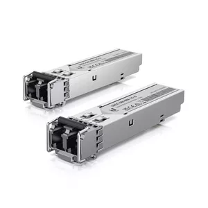 Fiber optic SFP transceiver UBIQUITI UACC-OM-MM-1G-D-2, multimode LC, 850 nm, up to 550 m, 1.25 Gbps, stainless steel (2 pcs)