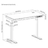Adjustable height table up up Balder II Black Photo 7