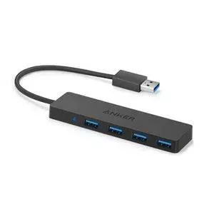 USB хаб Anker Innovations A7516016 USB 3.2 Gen 1 Type-A 5000 Mbit/s Черный
