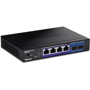 Unmanaged Switch Trendnet TEG-S562 2.5G Ethernet 4 Ports Black