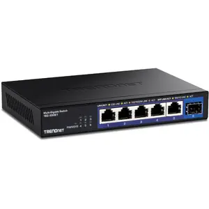 Unmanaged Switch Trendnet TEG-S5061 2.5G Ethernet 5 Ports Black