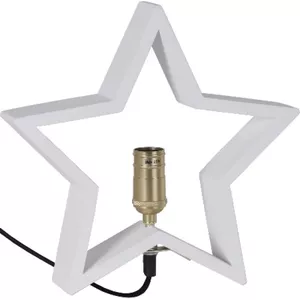 Light decoration figure Star Trading 257-31 1 bulb White Wood