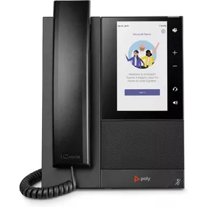 IP телефон POLY CCX 505 Business Media Phone для Microsoft Teams 24 линии проводная трубка