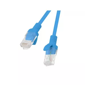 Сетевой патч‑корд LANBERG Cat6 U/UTP 0,5 м синий, RJ‑45 штекер‑штекер, 24 AWG CCA, 250 МГц (упак. 10 шт.)