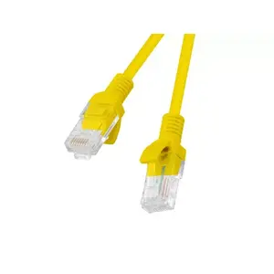 Ethernet patch cord LANBERG Cat6 UTP PCU6-20CC-0050-Y 0.5 m, RJ-45 to RJ-45, CCA conductor, yellow