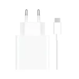 Сетевое зарядное устройство Xiaomi 33W с кабелем USB-C Белое MDY-16EF