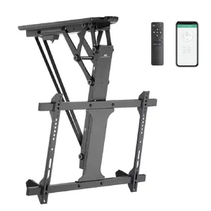 Ceiling TV mount MACLEAN MC-880T for 32–70" TVs, max VESA 600x400, electric height adjustment, 35 kg capacity