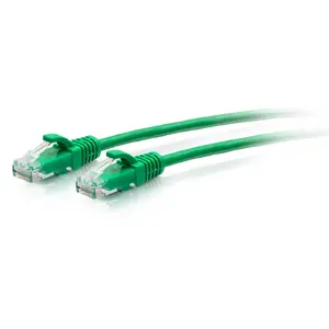 Ethernet patch cable C2G Cat6a 0.3 m UTP slim RJ-45 to RJ-45, green