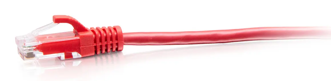 C2G Cat6a Slim Ethernet Patch Cable 0.3m Red Photo 2