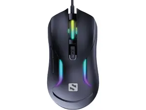 Sandberg LightFlow 6D Gamer Mouse Ambidextrous USB Type-A 3600 DPI 6 Buttons Black