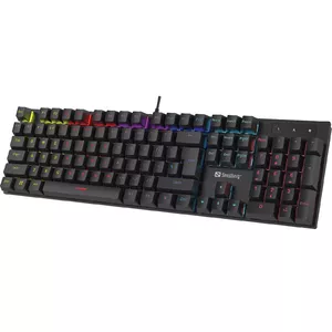 Механическая игровая клавиатура Sandberg UK Полноразмерная Проводная USB RGB LED 105 клавиш