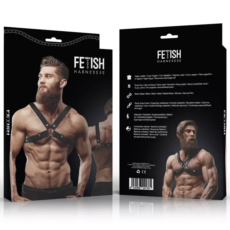 Мужской регулируемый шлейп из эко-кожи FETISH SUBMISSIVE ATTITUDE D-235868 Photo 4