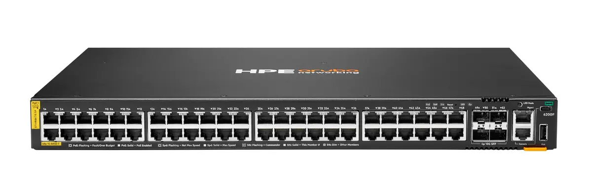 HP Enterprise Aruba Networking CX 6200F