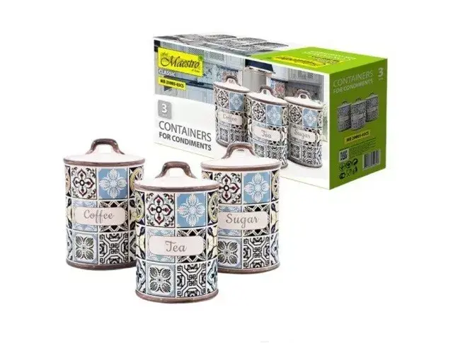 Food storage container set Maestro MR-20005-03CS Photo 2