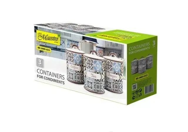 Food storage container set Maestro MR-20005-03CS Photo 3