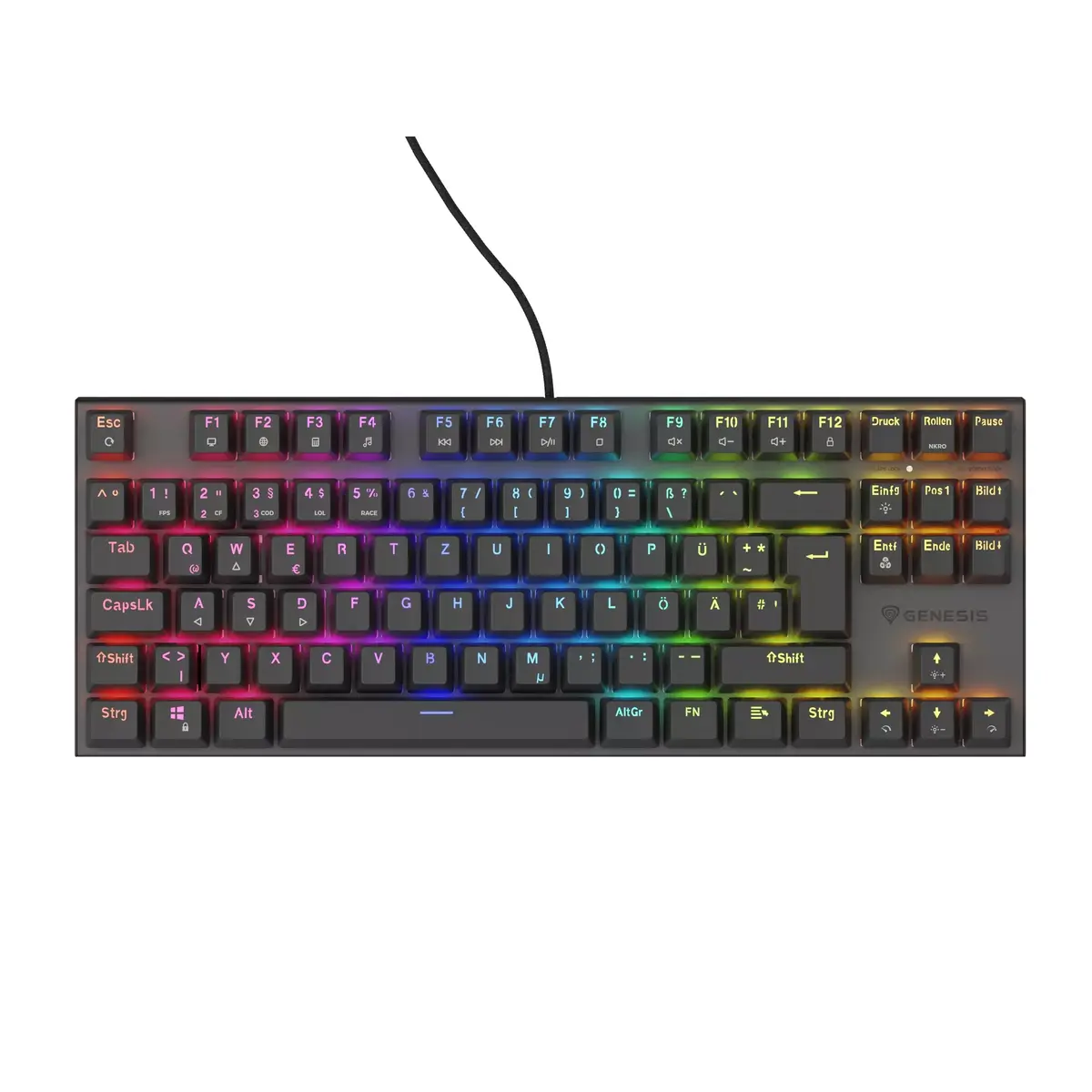 GENESIS NKG-1886 Tastatūra Spēļu USB QWERTZ Photo 4