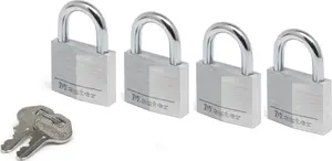 Padlock MASTERLOCK 9140EURQNOP 40 mm — set of 4 brass body combination padlocks