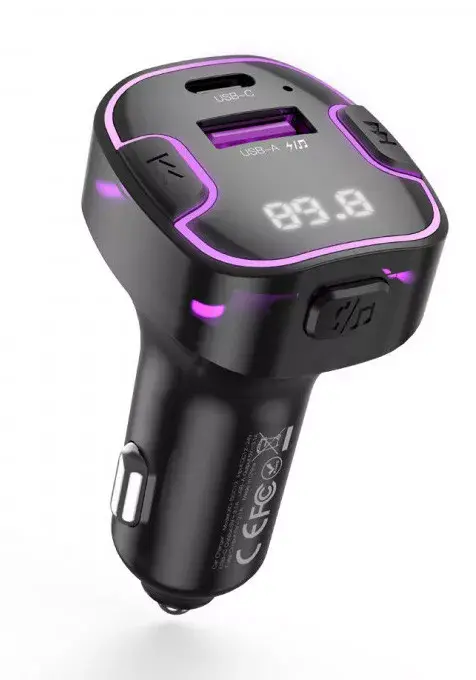 FM-передатчик XO BCC12 Bluetooth MP3 зарядное Photo 2
