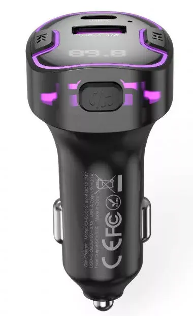 FM-передатчик XO BCC12 Bluetooth MP3 зарядное Photo 3