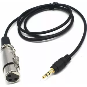 Microphone Cable Mozos MCABLE-XLR XLR to 3.5 mm Mini-Jack, Black