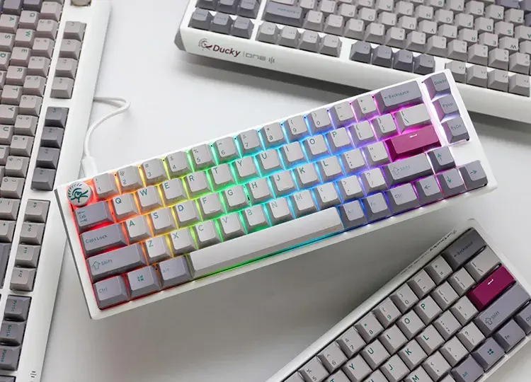 Ducky One 3 SF Tastatūra Spēļu USB QWERTZ Vācu Photo 10