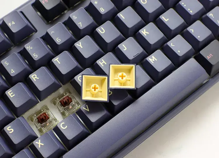 Ducky One 3 TKL Tastatūra Gaming USB Zila Photo 2
