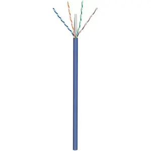 Network cable GOOBAY 96096 Cat6a U/UTP on reel, 100 m, blue