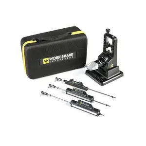 Pull-through Knife Sharpener Work Sharp Precision Adjust Elite 09DX066 — adjustable angle, diamond stones, leather finish, nylon housing