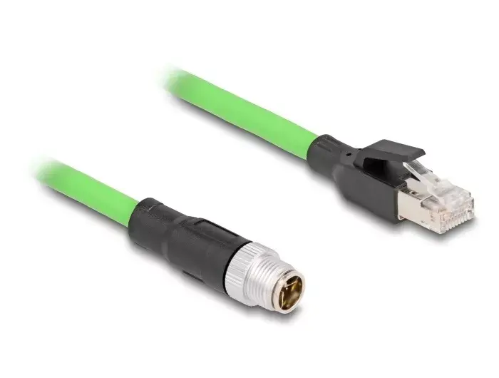 Tīkla kabelis DeLOCK M12 Cable X-coded 8 pin male to RJ45 male Photo 3