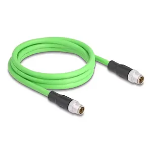Сетевой кабель DeLOCK M12 Cable X-coded 8 pin male to male PUR (TPU) 2 м
