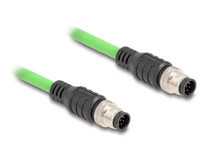 Network Cable DeLOCK M12 Cable A-coded 8 pin male to male Photo 3