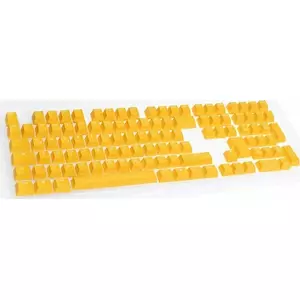 Keycap Set Ducky DKSA109-DEPDYDYYWO1 Yellow PBT Double-Shot DE layout 109 keys